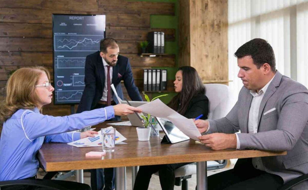 Professional business meeting